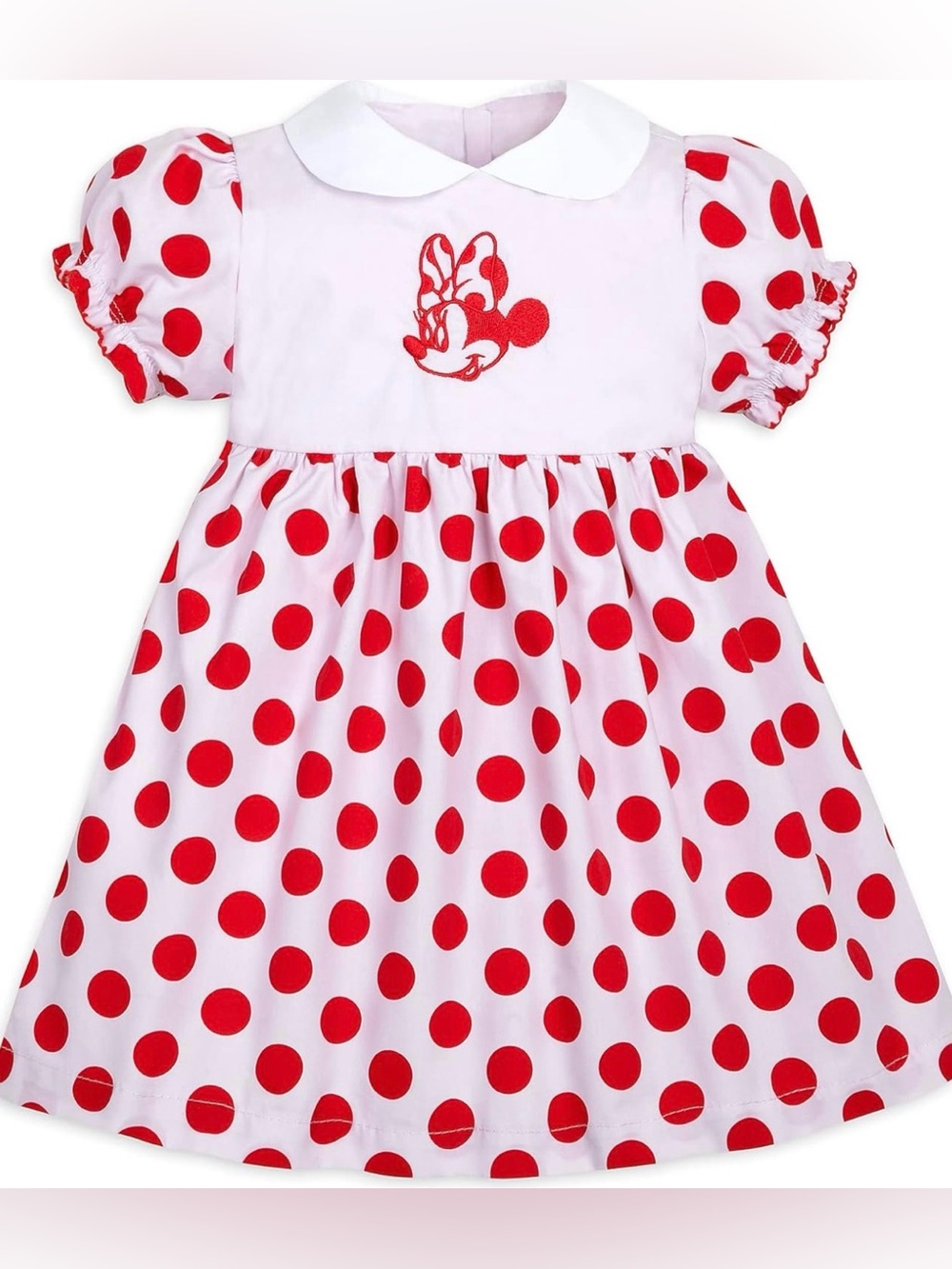 Disney Parks Disney Baby 3/6M Minnie Mouse Baby Girl Embroidered Polka-Dot Dress